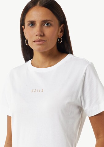 T-shirt comma casual identity en blanc