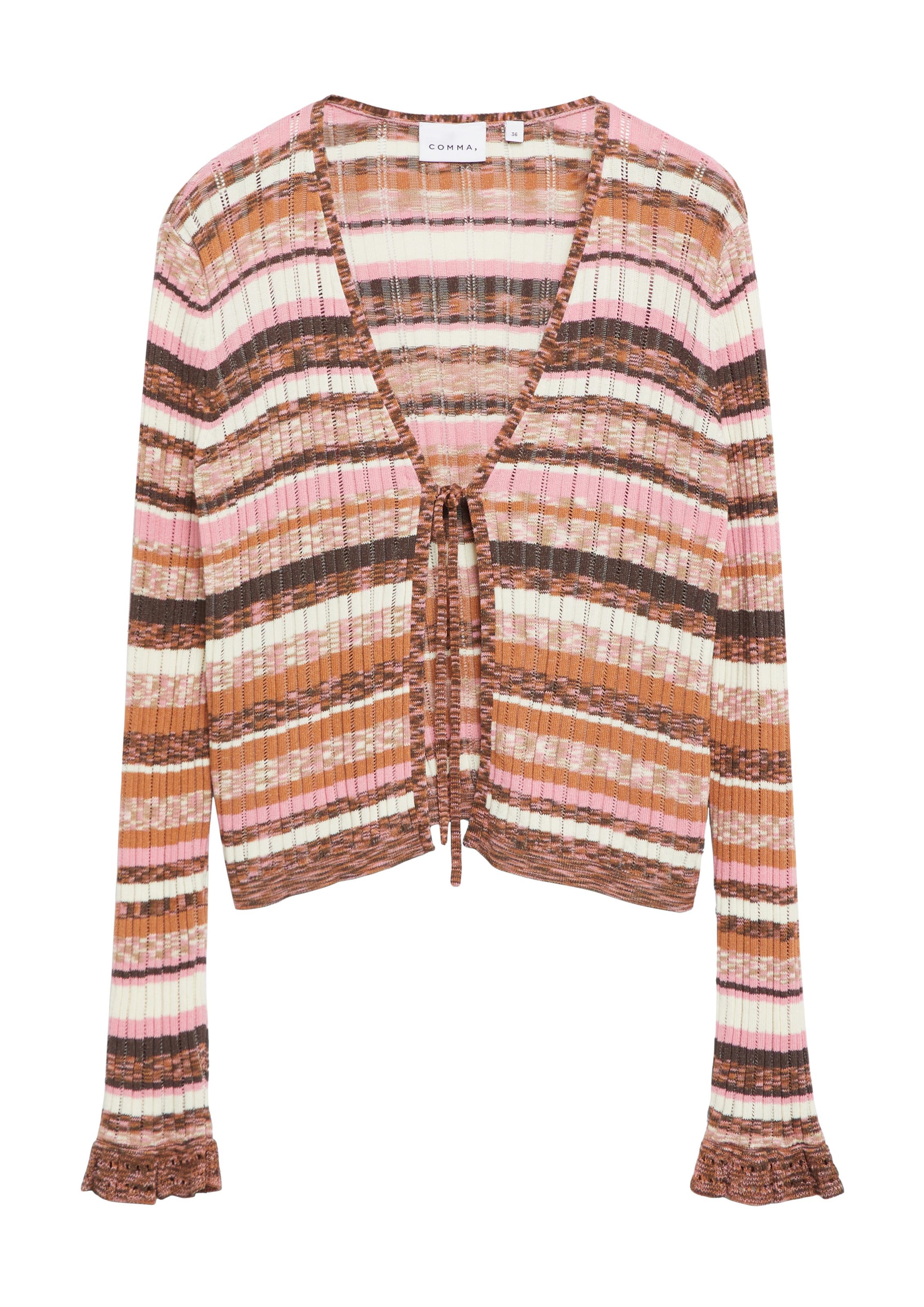 COMMA Strickjacke in Beige: Vorderseite