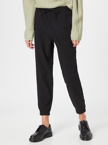 OBJECT Tapered Pants 'Sigrid' in Black: front