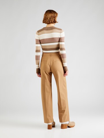 Soft Rebels Loose fit Pleated Pants 'Vilja' in Brown