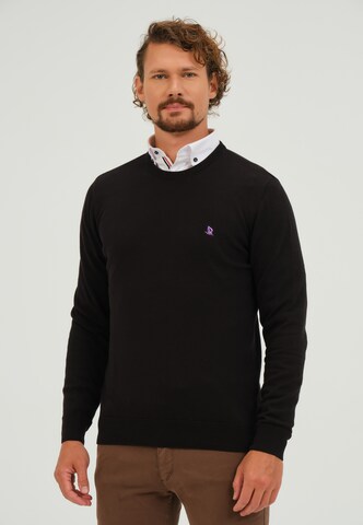 Pull-over Giorgio di Mare en noir