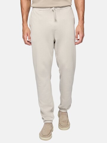 Boggi Milano Tapered Trousers in Beige: front