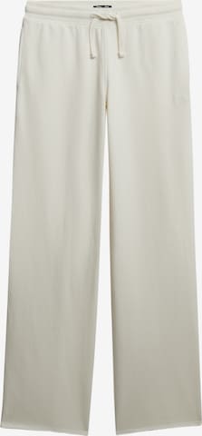 Superdry & Co Regular Pants in White: front