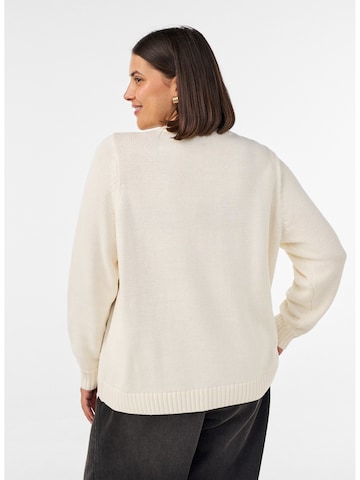 Zizzi Strickjacke 'MEmmi' in Beige