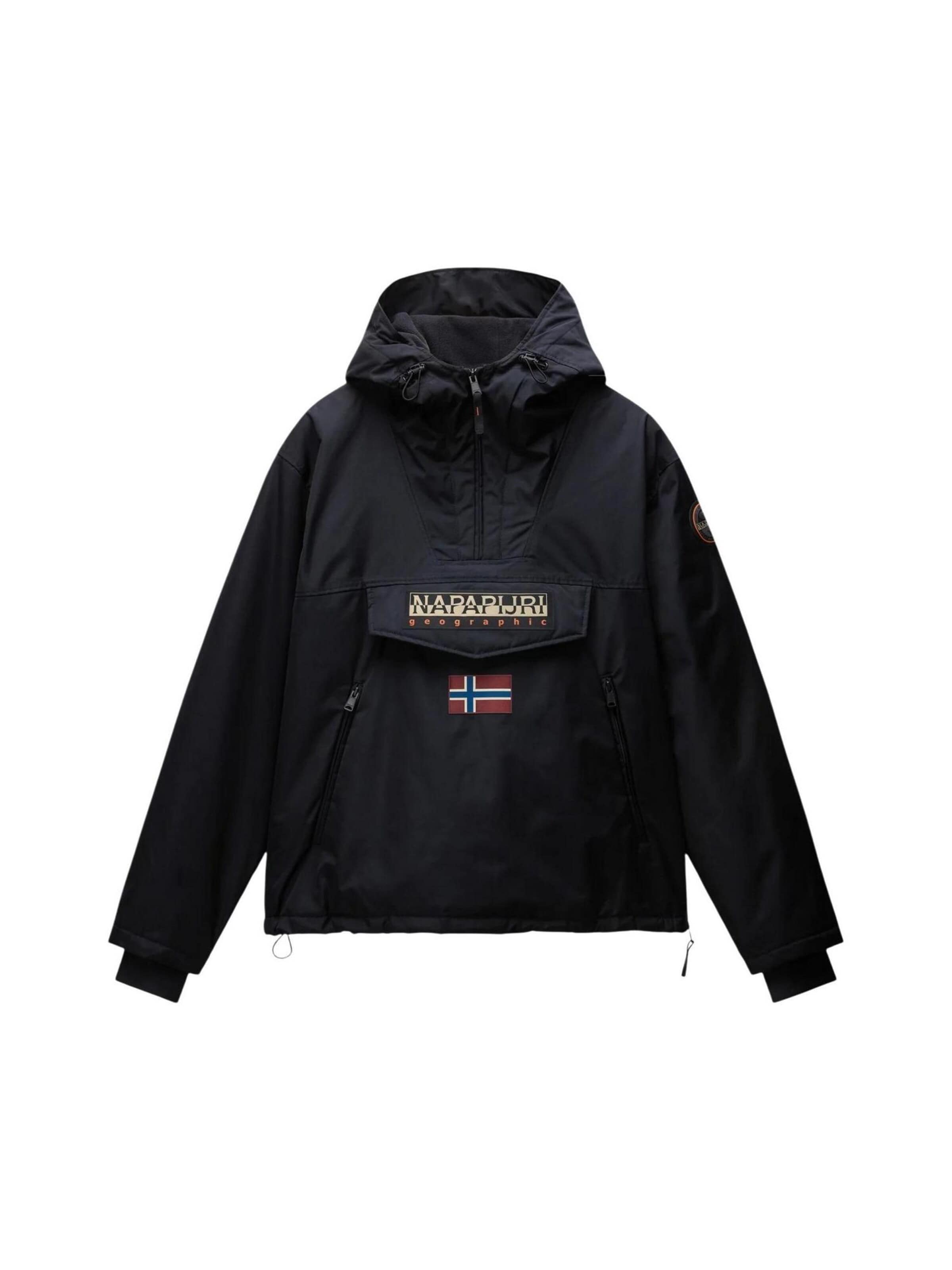 Cappotto di mezza stagione 'RAINFOREST NEXT NP0A4IB9' di NAPAPIJRI in nero: frontale