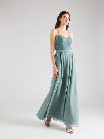 Laona - Vestido de noche en verde: frente