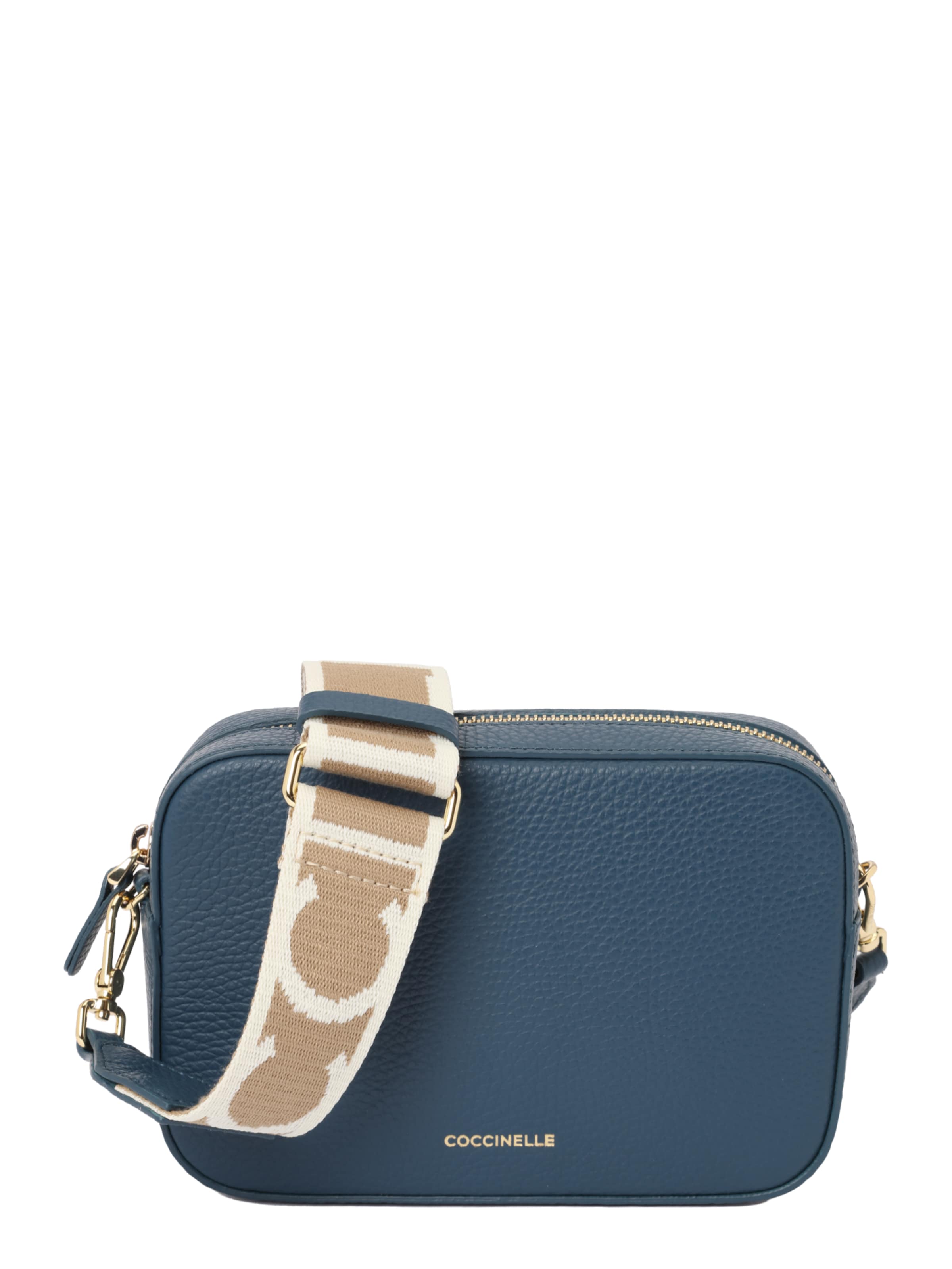 Coccinelle Schoudertas 'Tebe' in Blauw: voorkant