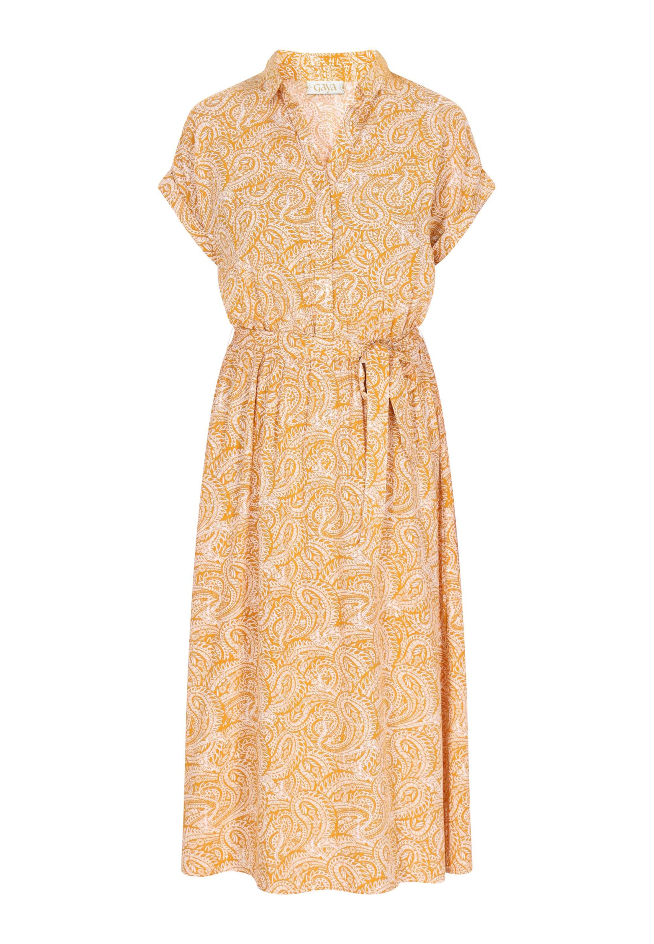 Gaya Shirt dress 'Retro' in Yellow / White, Item view