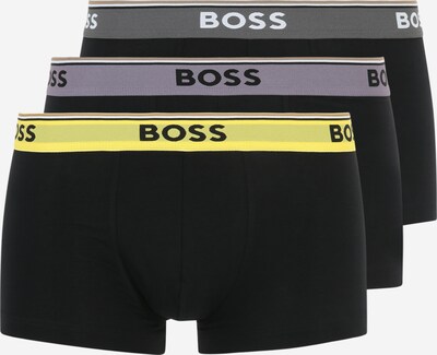 BOSS Boxers 'Bold Power' en jaune / gris / noir / blanc, Vue avec produit