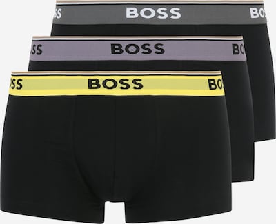 BOSS Orange Boxershorts 'Bold Power' in gelb / grau / schwarz / weiß, Produktansicht