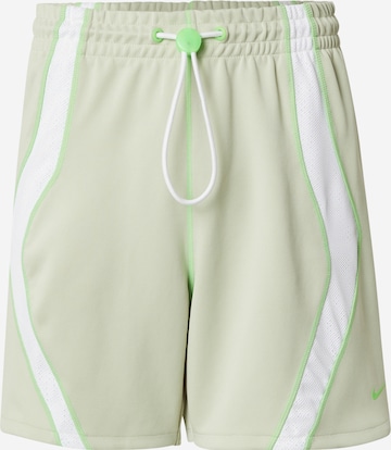 Nike SportswearLoosefit Hlače - zelena boja: prednji dio