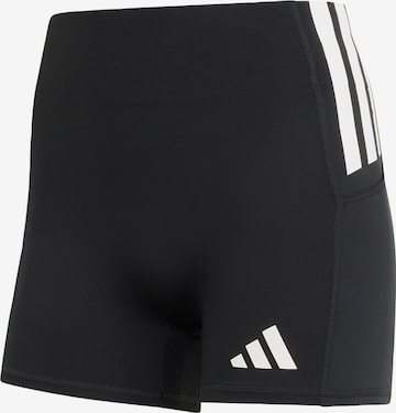 ADIDAS PERFORMANCE Skinny Workout Pants 'Adizero' in Black: front