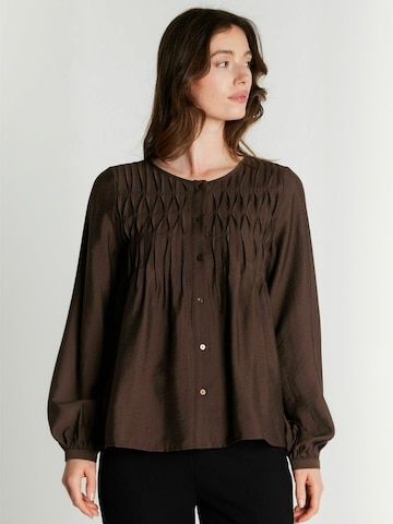 RUE de FEMME Shirt ' Anais ' in Brown: front
