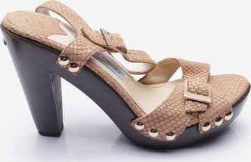 JIMMY CHOO Sandals & High-Heeled Sandals in 39,5 in Brown: front