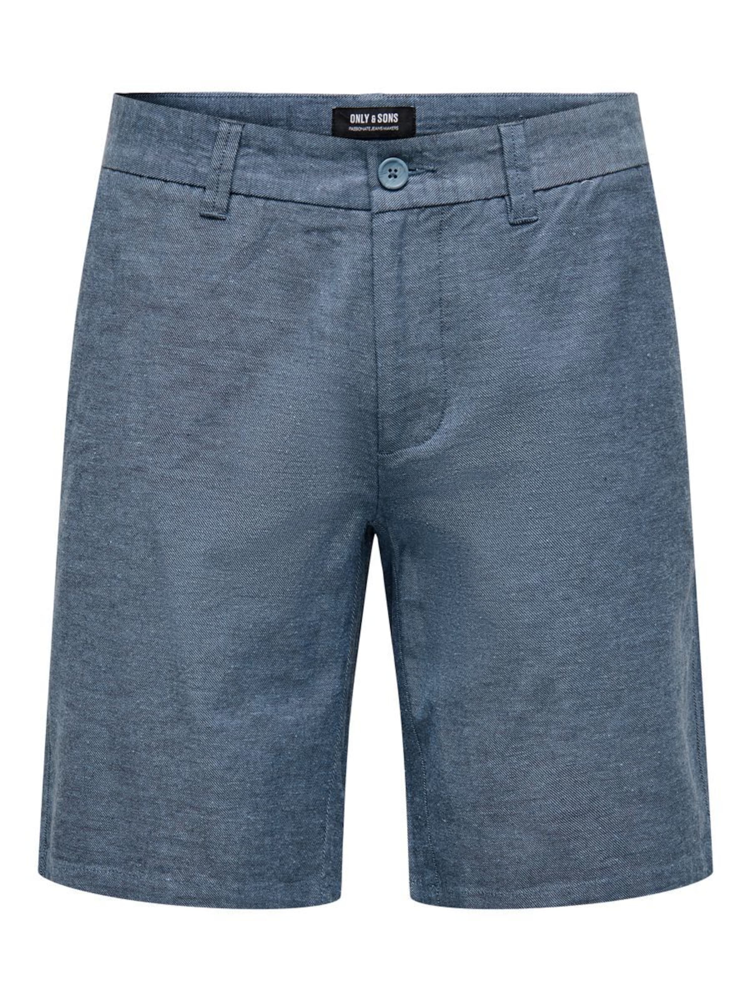 mėlyna Only & Sons „Chino“ stiliaus kelnės 'Mark': priekis