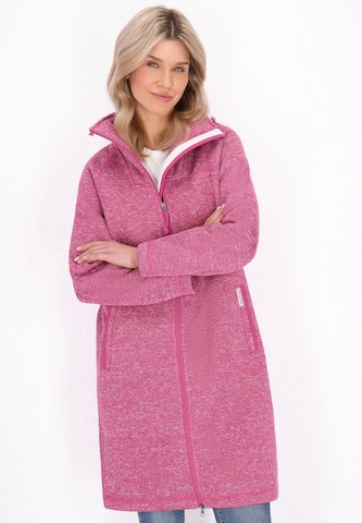 Schmuddelwedda Fleece jas in Roze: voorkant