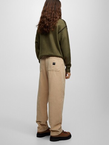 Pull&Bear Loose fit Trousers in Beige