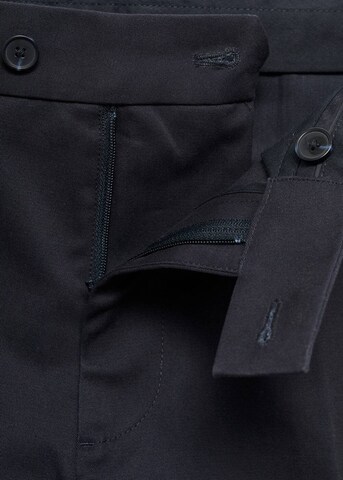 MANGO MAN Regular Pleated Pants 'Nicco' in Blue