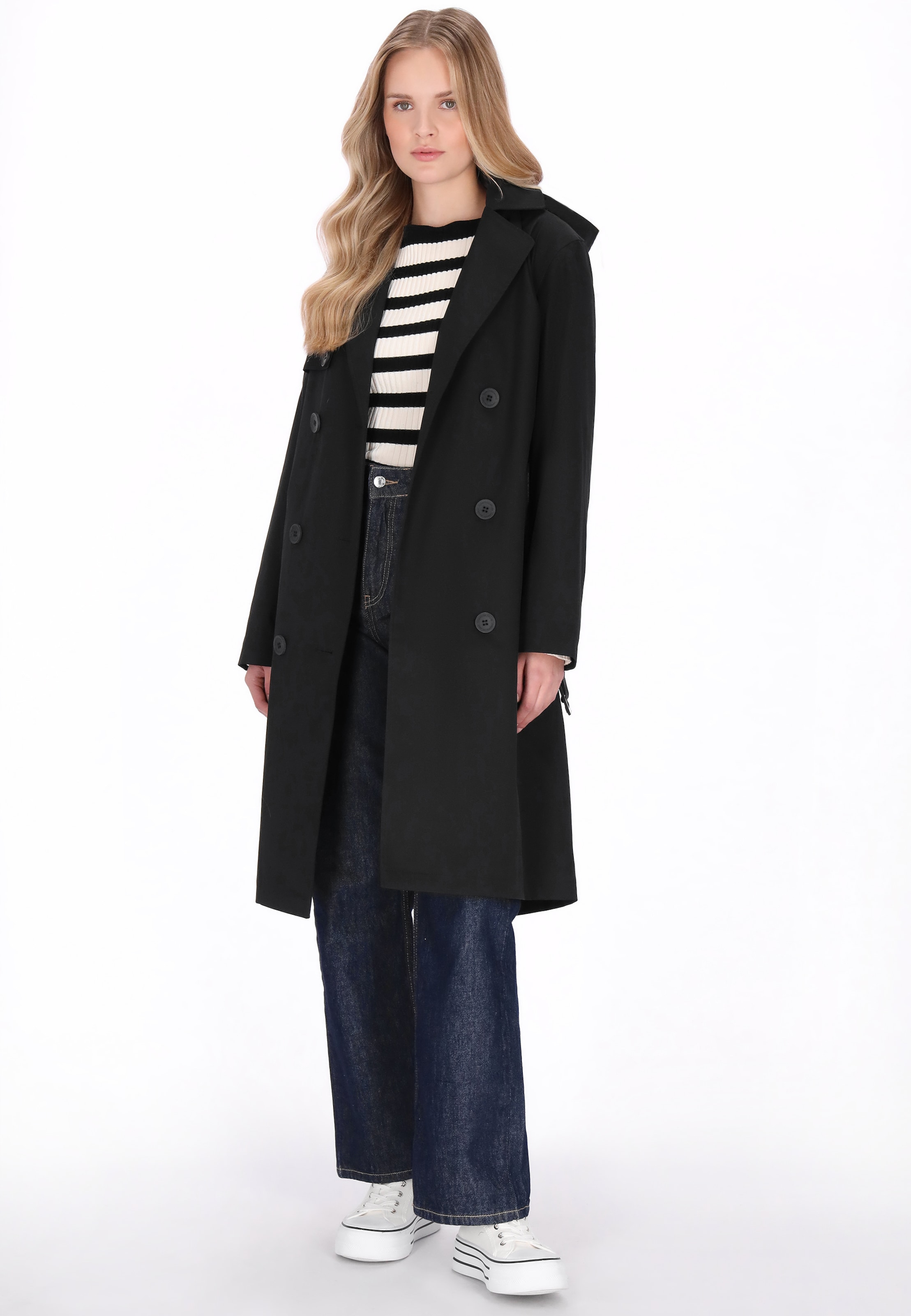 Schmuddelwedda - Abrigo funcional en negro