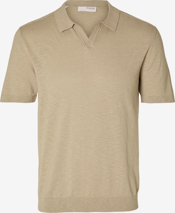 SELECTED HOMME Genser 'Berg' i beige: forside