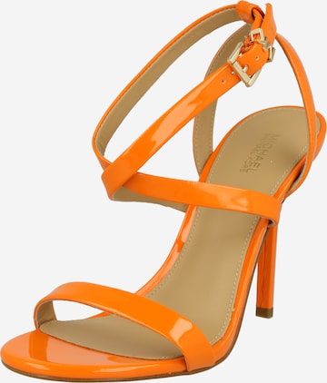 Sandales à lanières 'ASHA' MICHAEL Michael Kors en orange : devant