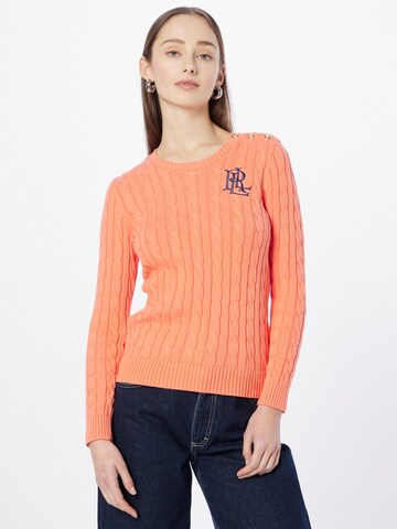 Lauren Ralph Lauren Trui 'MONTIVA' in Oranje: voorkant