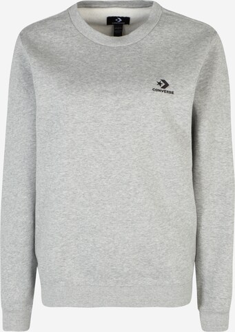 CONVERSE Sweatshirt in Grijs: voorkant