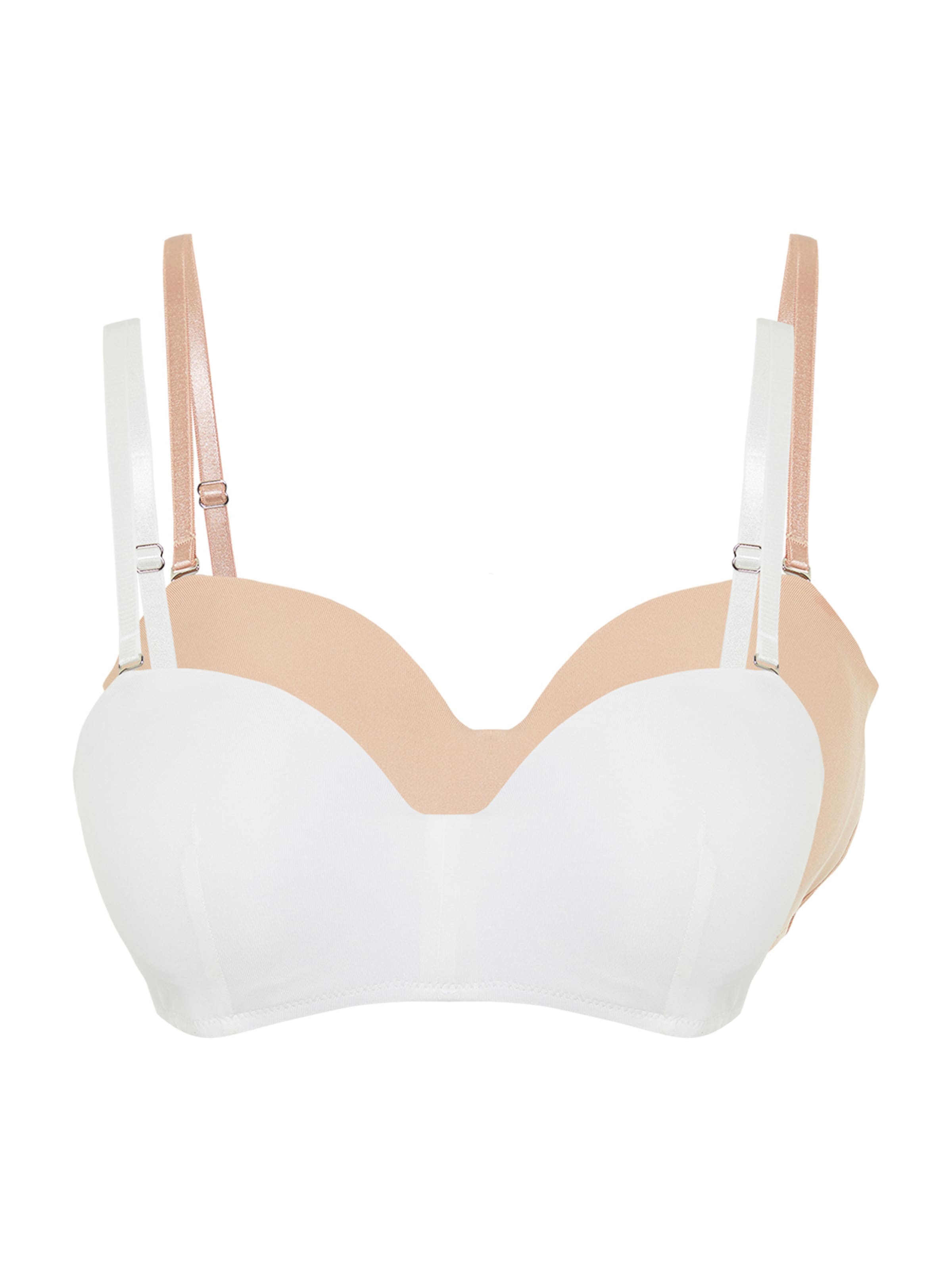 Sutien de tricou Sutien de la Trendyol pe bej: față