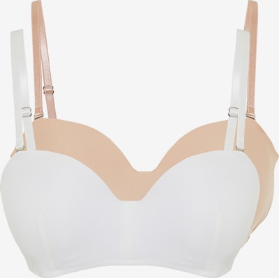 Trendyol Soutien-gorge en nude / blanc, Vue avec produit