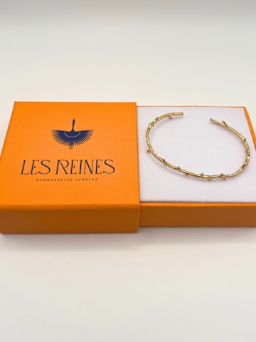 Les Reines Armband 'The Branchlet - Cuff Bracelet 24K Gold Plated' in Goud