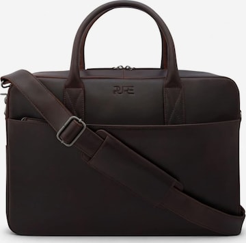 PURE Studios - Bolsa para portátil 'NAOS' en marrón: frente