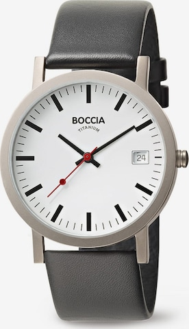 Boccia Titanium Analog Watch in Silver: front
