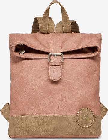 MUSTANG Backpack in Beige: front
