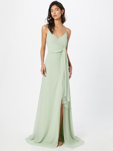 STAR NIGHT Evening Dress in Green: front