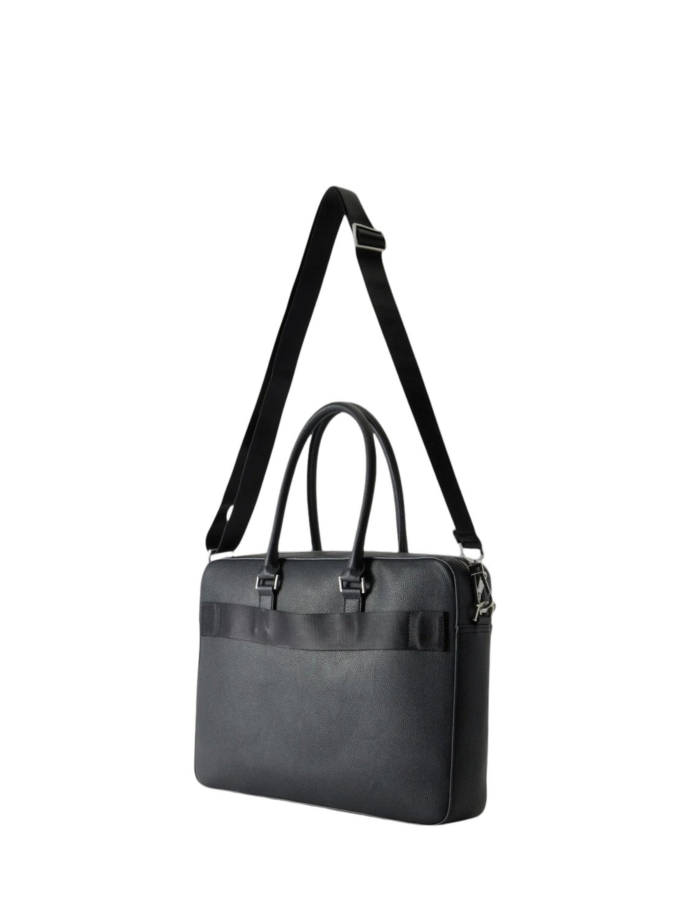 LACOSTE - Messenger 'Lacoste Homme Sac Ordinateur Noir' en negro