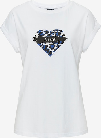 LASCANA Majica | bela barva: sprednja stran