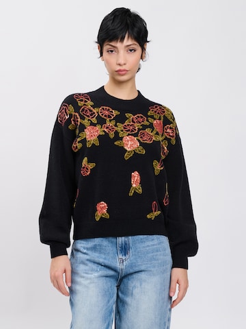 Influencer Pullover i sort: forside