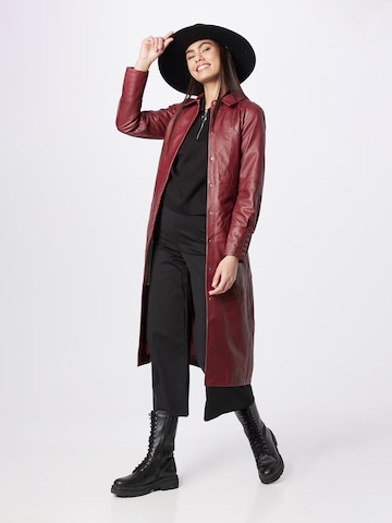 Maze Between-Seasons Coat in Red