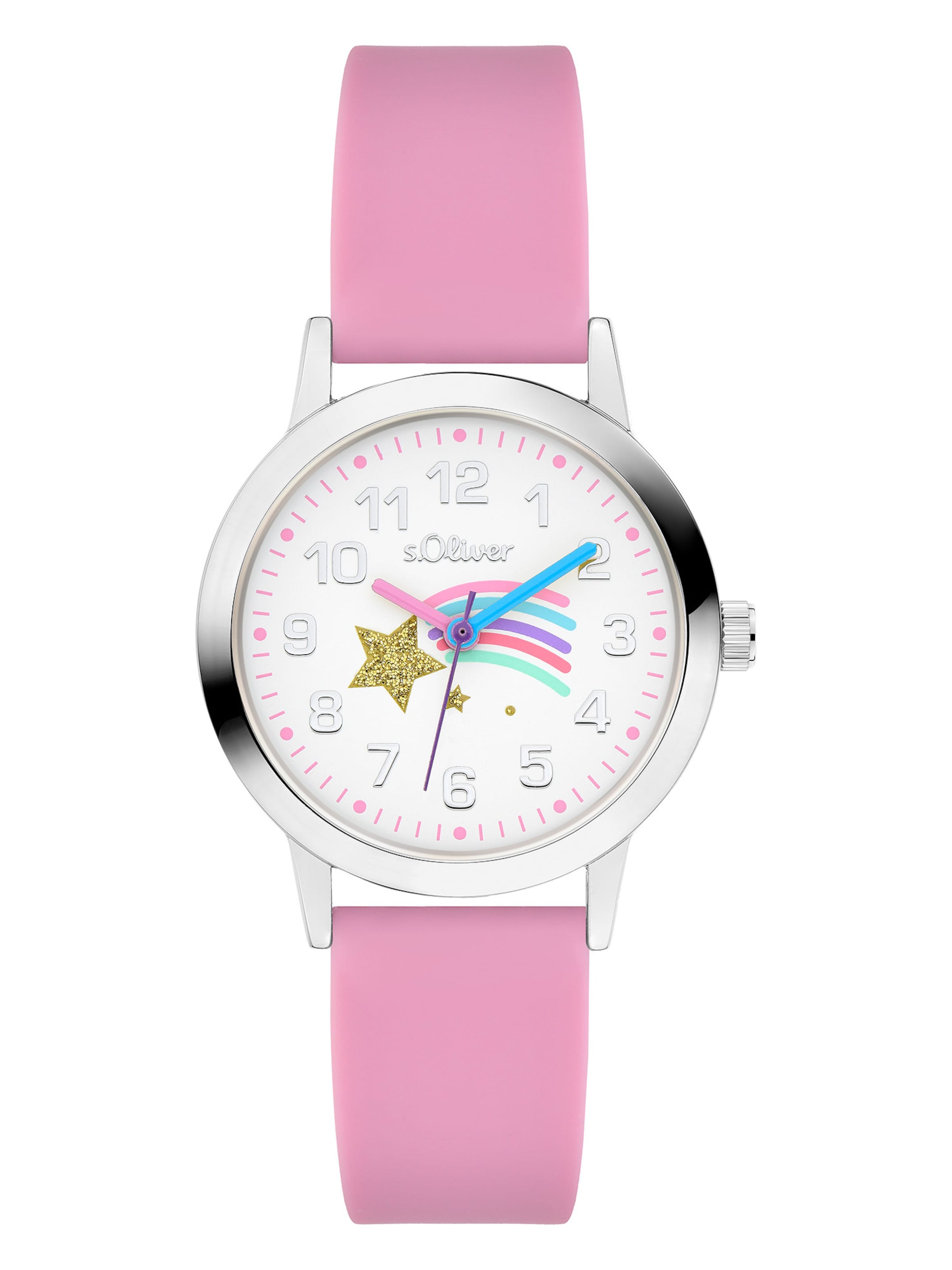 s.Oliver Watch 'The Twinkle Fun' in Pink: front