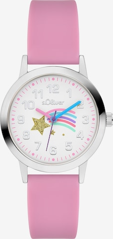 s.Oliver Watch 'The Twinkle Fun' in Pink: front