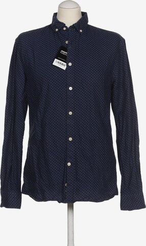 CELIO Button Up Shirt in M in Blue: front
