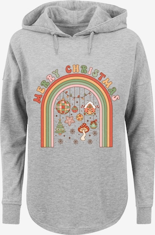 Pull-over 'Merry Christmas Cozy Vibes' F4NT4STIC en gris : devant