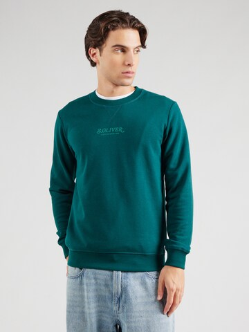 Sweat-shirt s.Oliver en vert : devant