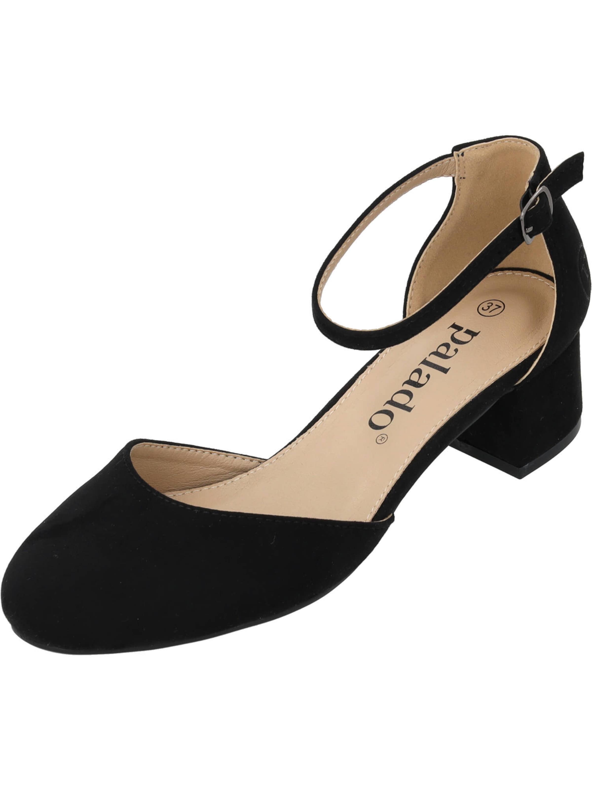 Palado Sandalen met riem 'Wystin' in Zwart: voorkant