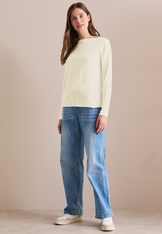 CECIL Pullover mit Mesh in Weiß