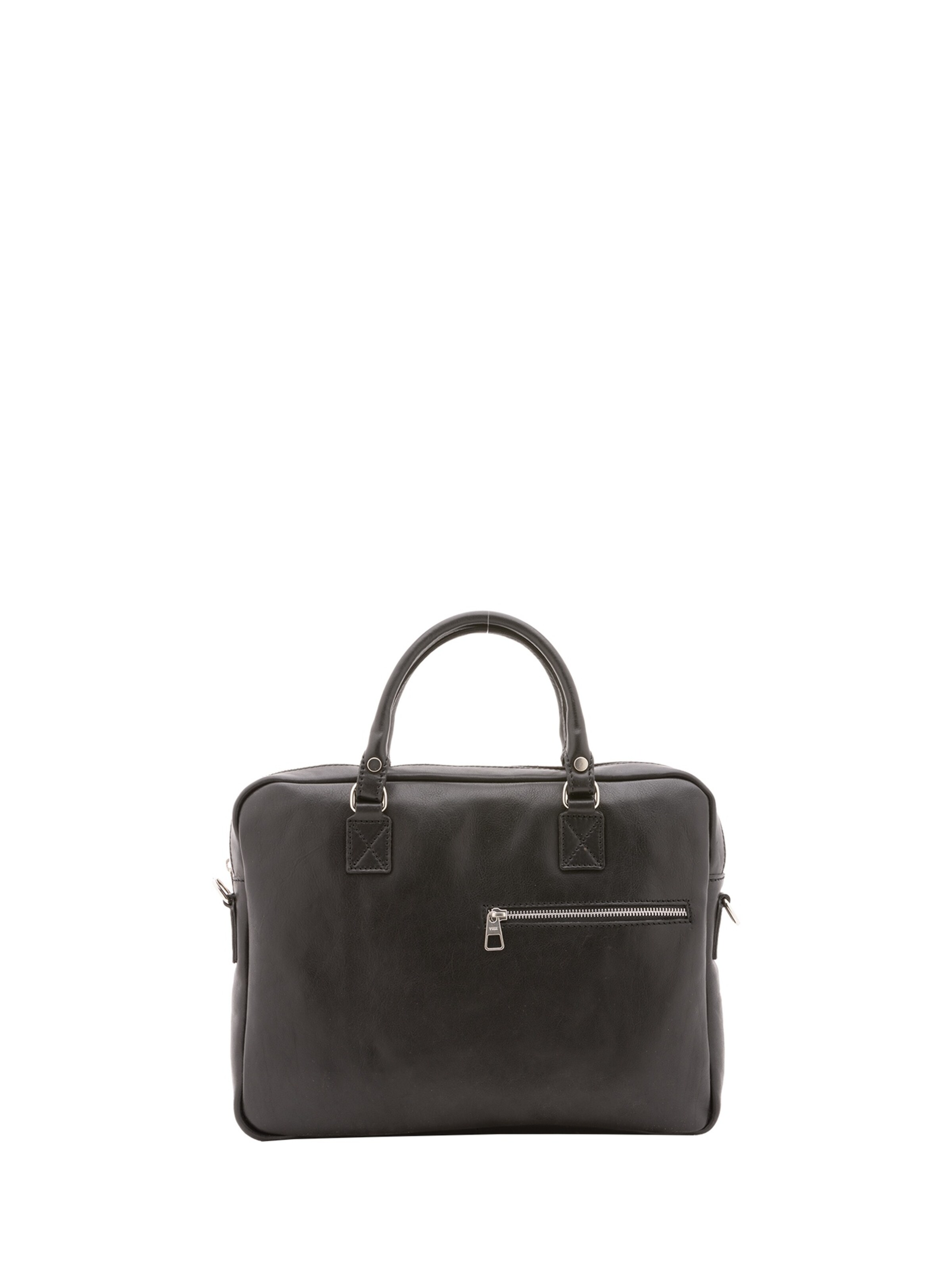 Borsa a mano 'Borsa a Mano Unisex Vera Pelle - Made in Italy' di Alessia Firenze in nero: frontale