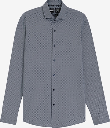 BOSS Button Up Shirt in Blue: front