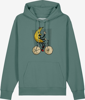 Sweat-shirt 'Banana Rider' Watapparel en vert : devant