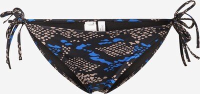 Slip costum de baie Calvin Klein Swimwear pe bej / albastru regal / negru, Vizualizare produs