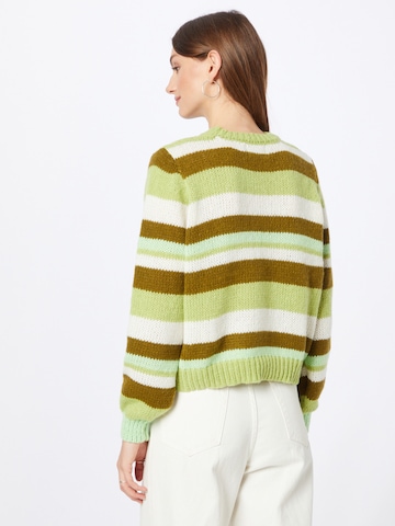 PIECES Sweater 'Karmen' in Green